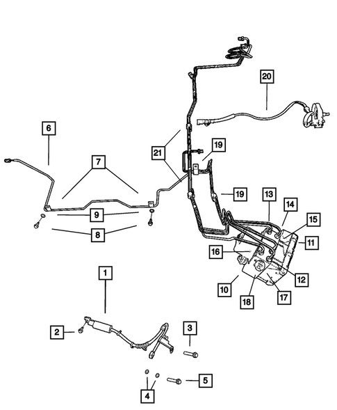 Hydraulic Control Unit, Brake Tubes and Hoses for 2010 Dodge Viper #0