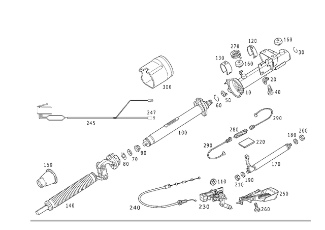 912010002000 - Steering: Retaining Washer for Mercedes-Benz: C280, C43 AMG, SLK230, SLK320, SLR McLaren Image image