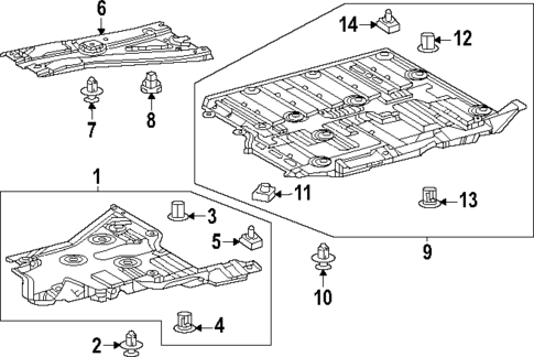 Under Cover & Splash Shields for 2024 Lexus RX450h+ #0