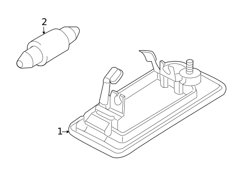 License Lamps for 2013 Audi Q7 #0