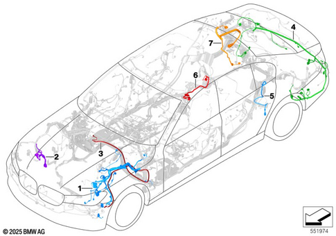 Scope of Repair Work Main Wiring Harness for 2019 BMW 740iX #3