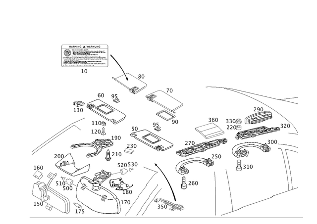 8175901 - Covering and Lining: Information Label for Mercedes-Benz Image image