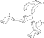 833813V0A00 - : Floor Duct for Honda: HR-V Image