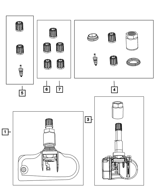 68001743AC - Wheels: Mounting Hardware Kit for Mopar Image