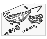 92101J5030 - : Headlamp Assembly for Kia: Stinger Image