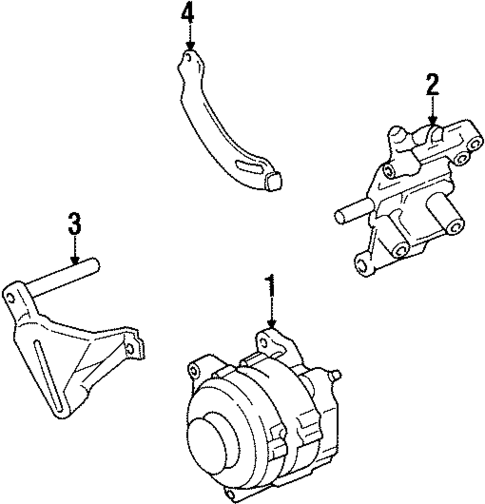 Alternator for 1999 Mercury Villager #0