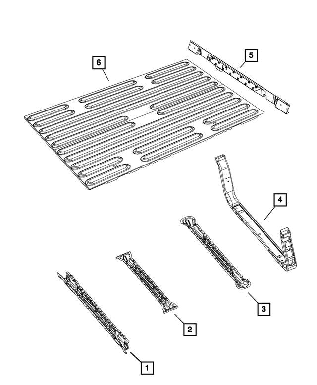 « 68353372AA – Body Sheet Metal Except Doors : Boîtier Plancher Panneau pour Mopar Image »