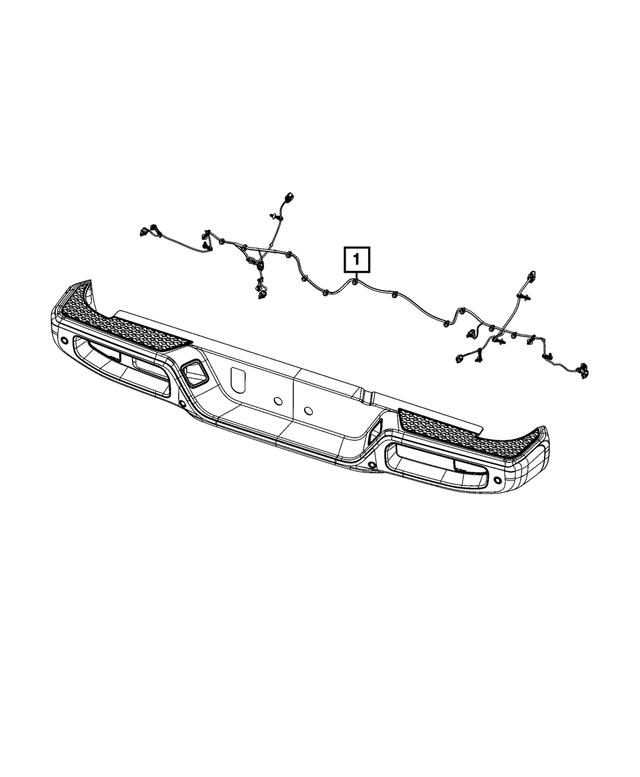 68406683AD - Electrical: Rear Bumper Wiring for Mopar Image