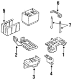 F3XY10732B - : Battery Tray for Ford Image