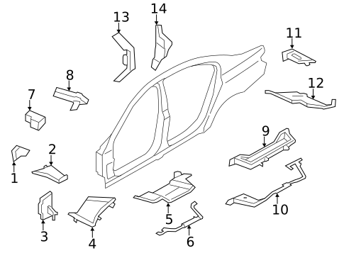 Inner Components for 2012 BMW 740Li #1
