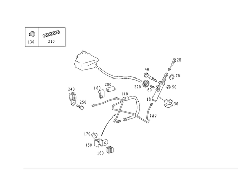 Pedal Assembly Hydraulics for 1999 Mercedes-Benz SLK230 #0