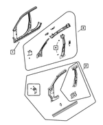 68001971AF - : Body Side Aperture Front Panel Package, Left for Jeep: Compass Image