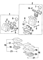7148050650A0 - Body: Seat Back Assembly for Lexus: LS400 Image