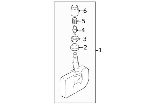 Tire Pressure Monitor Components for 2015 Mazda 5 #0