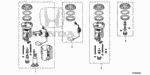 17045TK4A00 - Electrical/Exhaust/Heater/Fuel: MODULE SET, FUEL PUMP for Honda Image