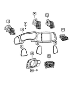 5XR51AAAAA - : Steering Column Shroud Gap Hider for Mopar Image