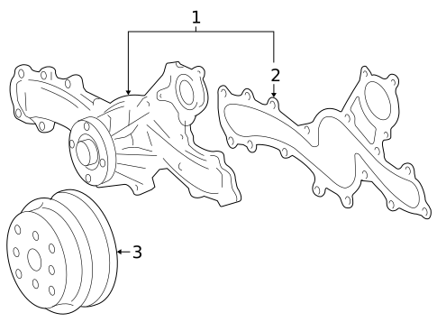 Water Pump for 2011 Lexus GS450h #0