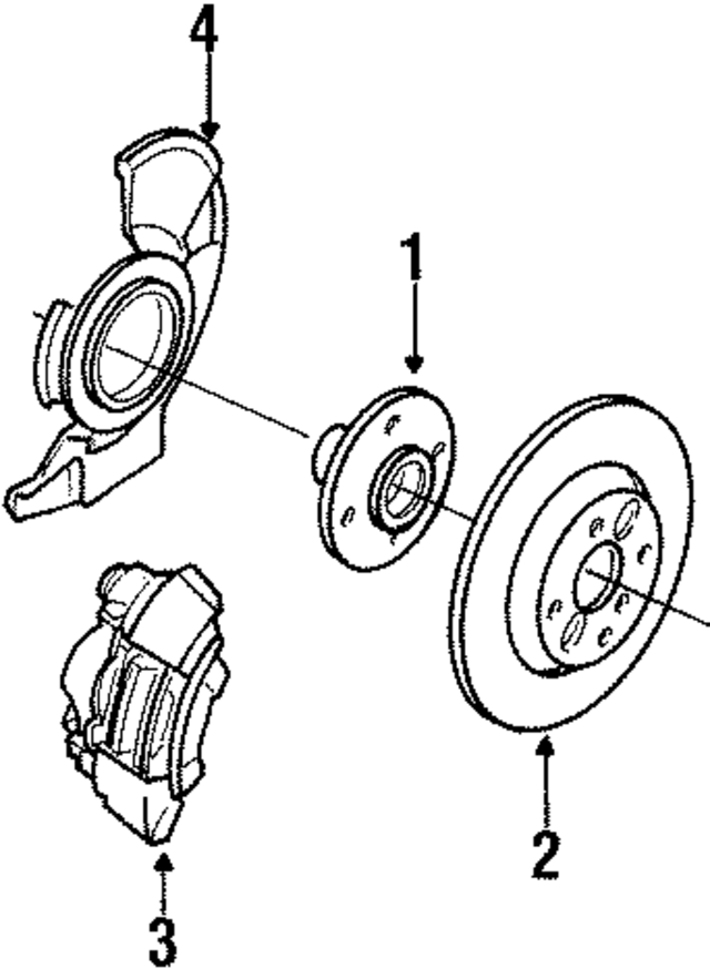 BRY43398ZR - : Caliper Assembly for Mazda Image