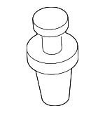 91560S84A01 - Body: Pkg Tray Trim Clip for Acura: CL, Integra, MDX, RDX, RL, RSX, TL, TSX, Vigor Image