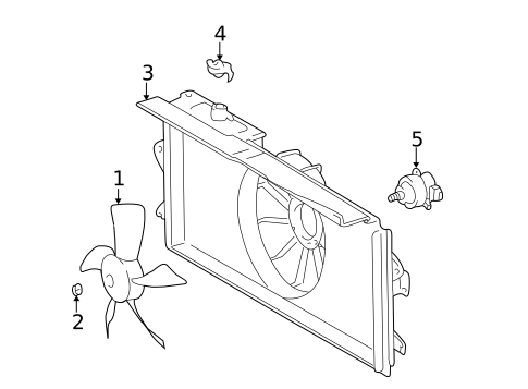 Cooling Fan for 2008 Toyota Corolla #0