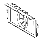 167110D072 - : 2003-2008 Toyota - Fan Shroud for Toyota: Corolla, Matrix Image