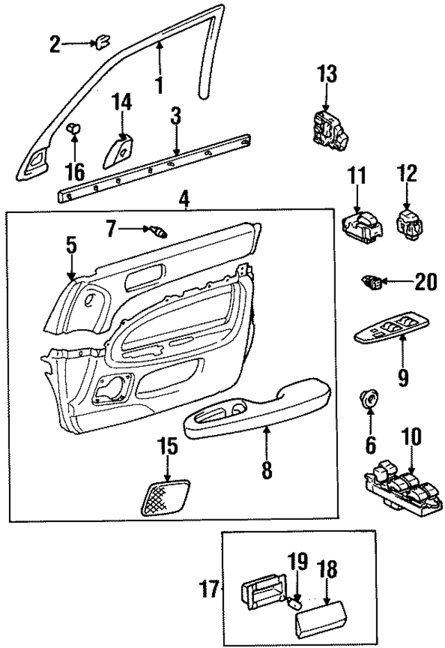 6766350020C0 - : Door Trim Molding for Lexus Image