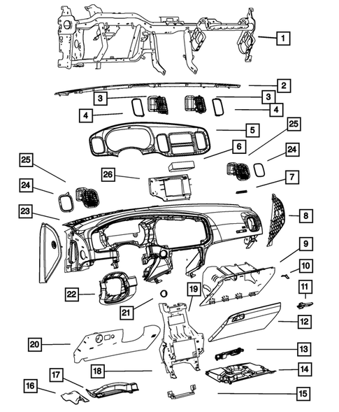 Instrument Panel for 2017 Dodge Charger #0