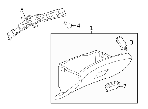Glove Box for 2013 Chevrolet Sonic #0