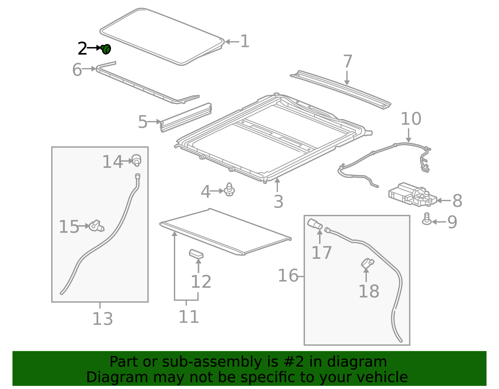 2010-2017 GMC Terrain M5x.8x7 Sunroof Window Bolt 25925778 | OEM Parts ...