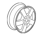 9595255 - Suspension: Wheel, Alloy for Saturn: Vue Image