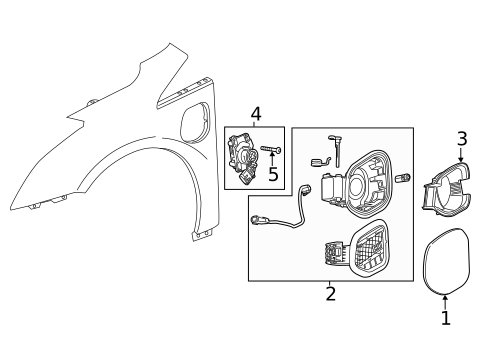 Fender & Components for 2014 Cadillac ELR #1