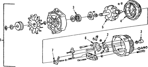 Alternator for 1984 Oldsmobile Omega #0
