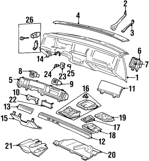 Instrument Panel for 1994 Mercury Grand Marquis #0