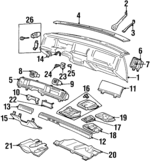 F3MY5404320D - Body: Instrument Panel for Mercury: Grand Marquis Image