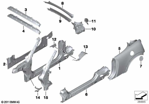 Body Side Panel for 2013 Mini Cooper #0
