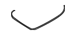 51767008798 - Body: Weatherstrip for BMW: 645Ci, 650i, M6 Image