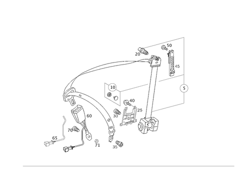 Front Seat Safety Belt for 2006 Mercedes-Benz C230 #0