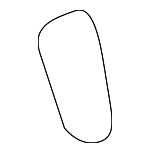 51458168069 - Body: Switch Cover for BMW: 525i, 528i, 530i, 540i, M5 Image