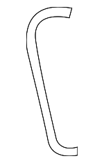 51458163022 - Body: Trim Panel Bracket for BMW: 525i, 528i, 530i, 540i, M5 Image