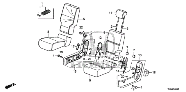 Middle Seat (Center) for 2015 Honda Odyssey #0