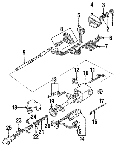 Steering Column Components for 1988 Buick Regal #0