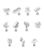 68073208AA - Brakes: Brake Line Clip for Mopar Image