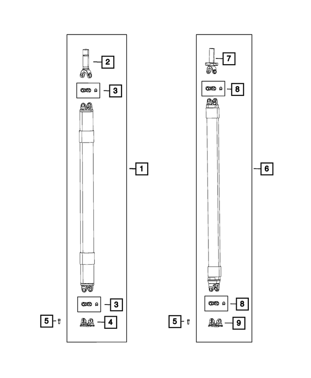 68675499AA - Differential and Drive Line: Drive Shaft Yoke for Mopar Image
