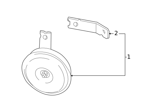 Horn for 2001 Mazda MPV #0