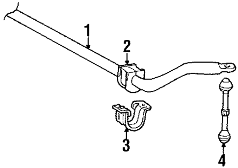 Stabilizer Bar & Components for 1996 Ford Ranger #2