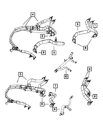 5058527AE - Air Conditioners and Heaters: Heater Supply And Return Hose for Mopar Image