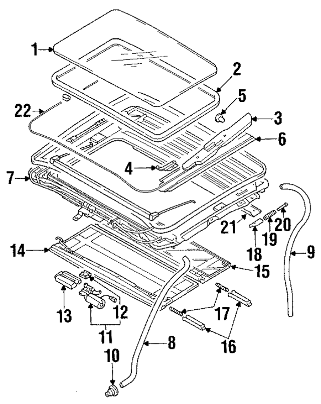 MR217022 - Body: Sunroof Cover Guide for Mopar Image