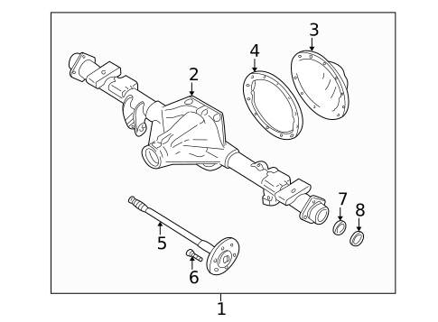 Axle Housing for 2005 Buick Rainier #0