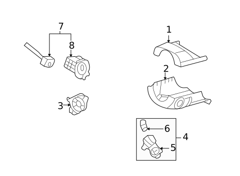 Shroud, Switches & Levers for 2006 Ford Fusion #0
