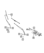 68266598AA - Electrical: Front Wiper Arm for Mopar Image